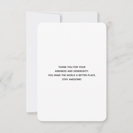 Bruin paard in een winterbos met sneeuwval bedankkaart (Achterkant)