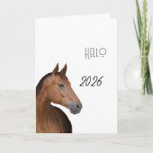 Bruin paard kaart (Voorkant)