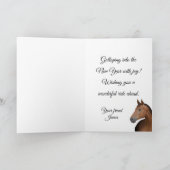 Bruin paard kaart (Binnen)