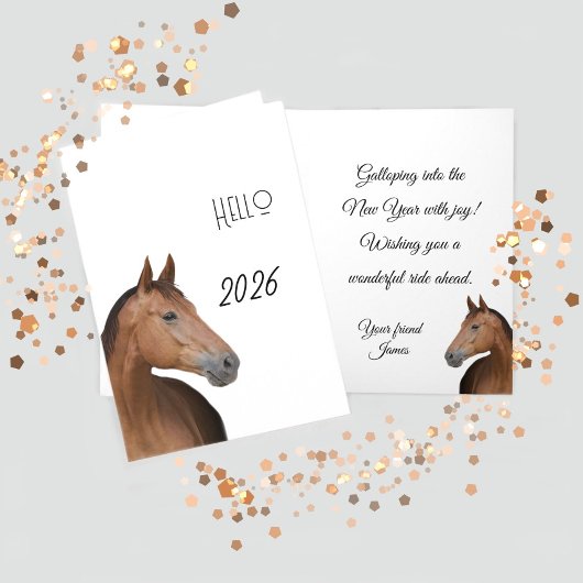 Bruin paard kaart
