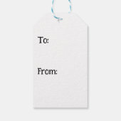 Bruin Paard Kerstkrans Sneeuwweide Cadeaulabel (Achterkant)