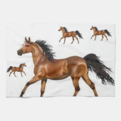 Bruin Paard Keuken Handdoek (Horizontaal)