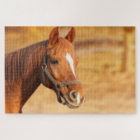 Bruin paard legpuzzel (Horizontaal)