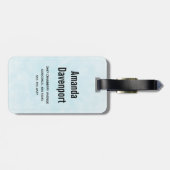  bruin paard lekt in gras bagagelabel (Achterkant horizontaal)