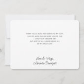  bruin paard lekt in gras bedankkaart (Achterkant)