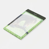 bruin paard lekt in gras post-it® notes (Schuin)