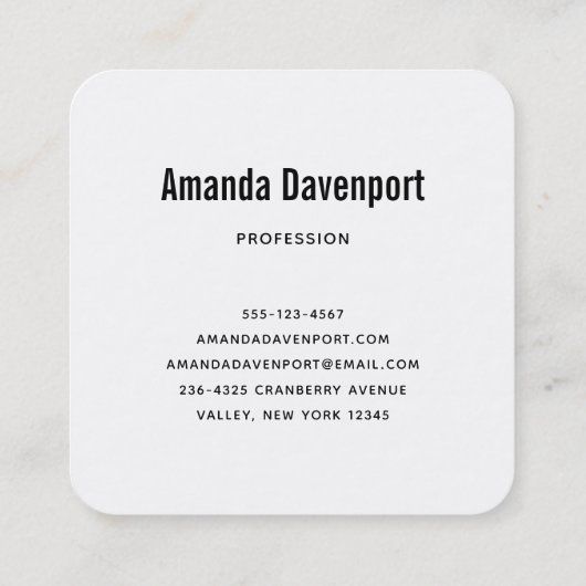  bruin paard lekt in gras vierkante visitekaartje (Achterkant)