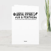 Bruin Paard met Bow And Barn Kerst Kaart (Achterkant)