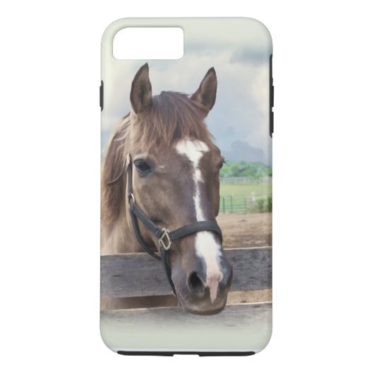 Bruin paard met Halter Case-Mate iPhone Case (Achterkant)