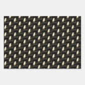 Bruin paard op Boerderij, pakpapier 3 vellen (Voorkant 2)