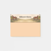 Bruin paard post-it® notes (Voorkant)
