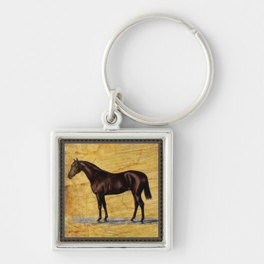 Bruin paard sleutelhanger (Voorkant)