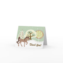  Bruin Paard Sneeuwrijk Winterbos