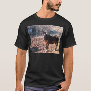 Bruin paard t-shirt