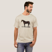 Bruin paard t-shirt (Voorkant volledig)