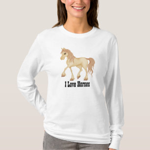 Bruin paard t-shirt