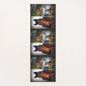 Bruin Paardenfotocollage Yogamat (Voorkant)