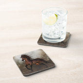 Bruin Paardenkurk Onderzetter (Rechterzijde)