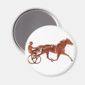 Bruin Pacer Silhouet Magneet (Voorkant / Achterkant)