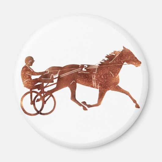 Bruin Pacer Silhouet Magneet (Voorkant)