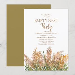 Bruin Pampagras Groen Witte Empty Nest Feest Kaart