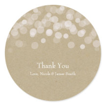 Bruin papier eenvoudige rustieke huwelijksgunst