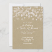 Bruin Papier Eenvoudige Rustieke Huwelijksuitnodig Kaart (Voorkant)