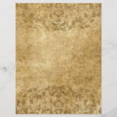 Bruin  papier, perkament en wijnstokken Letterhead (Voorkant)