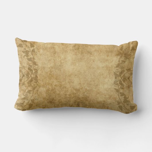Bruin  papier, perkamentwijnstokken PLdesign Kussen (Achterkant)