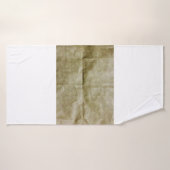 Bruin papier rimpel. Zet het papier omhoog. Achter Badhanddoek (Badhanddoek)