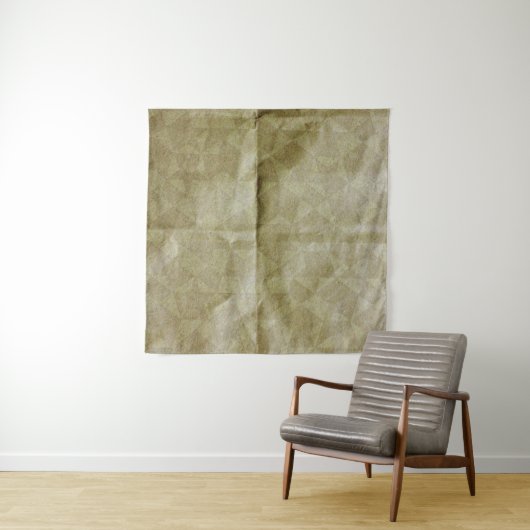 Bruin papier rimpel. Zet het papier omhoog. Achter Wandkleed (In Situ (horizontaal))