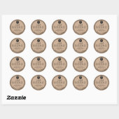 bruin papier Sticker (Vel)