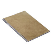 Bruin papier, zoals textiel notitieboek (Rechterzijde)