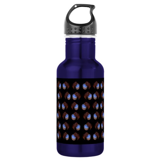 Bruin parelhoes waterfles (Voorkant)