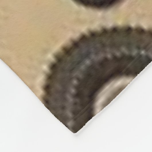 bruin pasley douane fleece deken (Hoek)