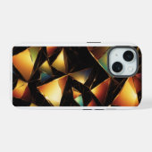 bruin patroon, iPhone 15 case (Achterkant horizontaal)