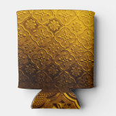 Bruin Patterned Spiegel Room Decor. Blikjeskoeler (Achterkant)