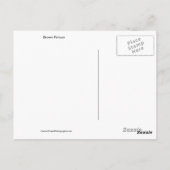 Bruin Pelicaans Briefkaart (Achterkant)