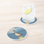 Bruin Pelicaans Onderzetter (Zijkant)