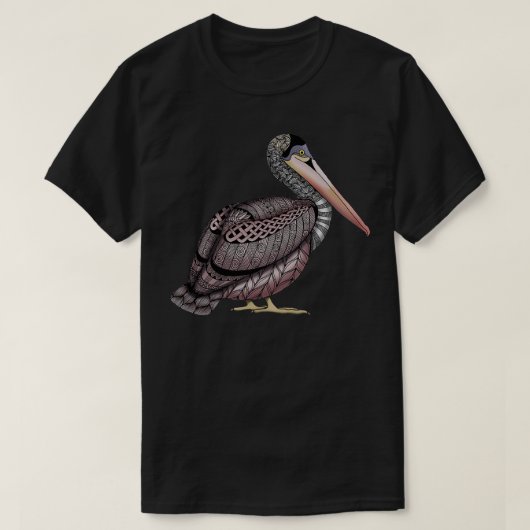 Bruin Pelican 1 T-shirt (Design voorkant)
