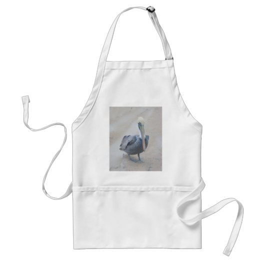 Bruin Pelican Apron #2 Standaard Schort (Voorkant)