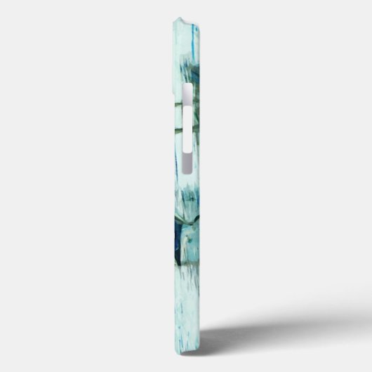 Bruin Pelican in winterkleuren Abstract ontwerp Case-Mate iPhone Case (Achterkant / Links)