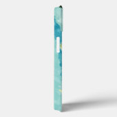 Bruin Pelican in winterkleuren Abstract ontwerp Case-Mate iPhone Case (Achterkant / Rechts)