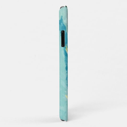 Bruin Pelican in winterkleuren Abstract ontwerp Case-Mate iPhone Case (Achterkant/rechts)