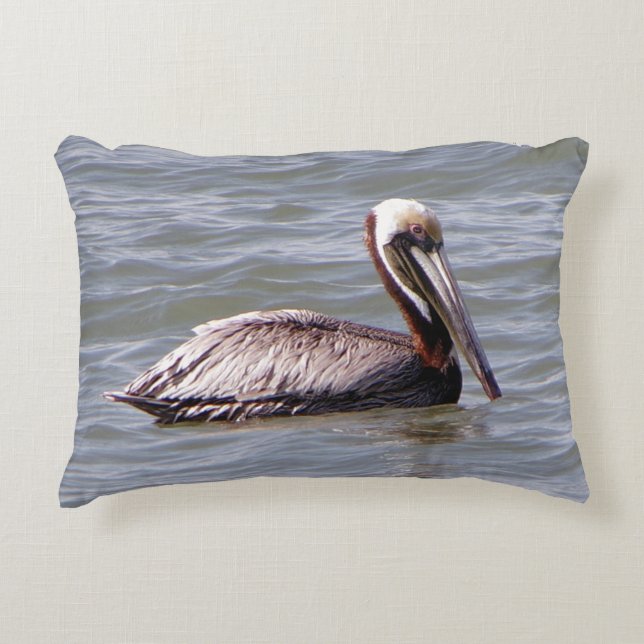 Bruin Pelikaan accentkussen Accent Kussen (Voorkant)