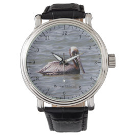 Bruin Pelikaan horloge