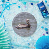 Bruin Pelikaan papier bord (Feest)