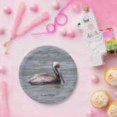 Bruin Pelikaan papier bord (Feest)