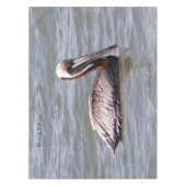 Bruin Pelikaan tafelkleed (Voorkant)