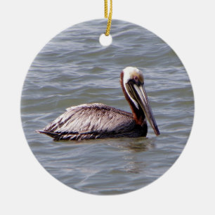 Bruin Pelikaans ornament